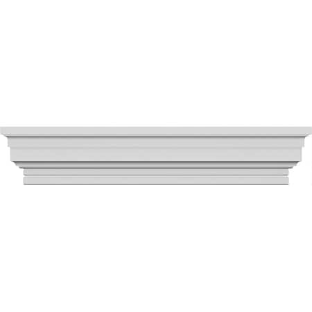 Ekena Millwork 24" Bottom Width x 26 1/2" Top Width x 3 7/8"H x 1/4"P Stockport Crosshead CRH04X24ST